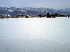 飯山線信濃平駅附近の雪景色